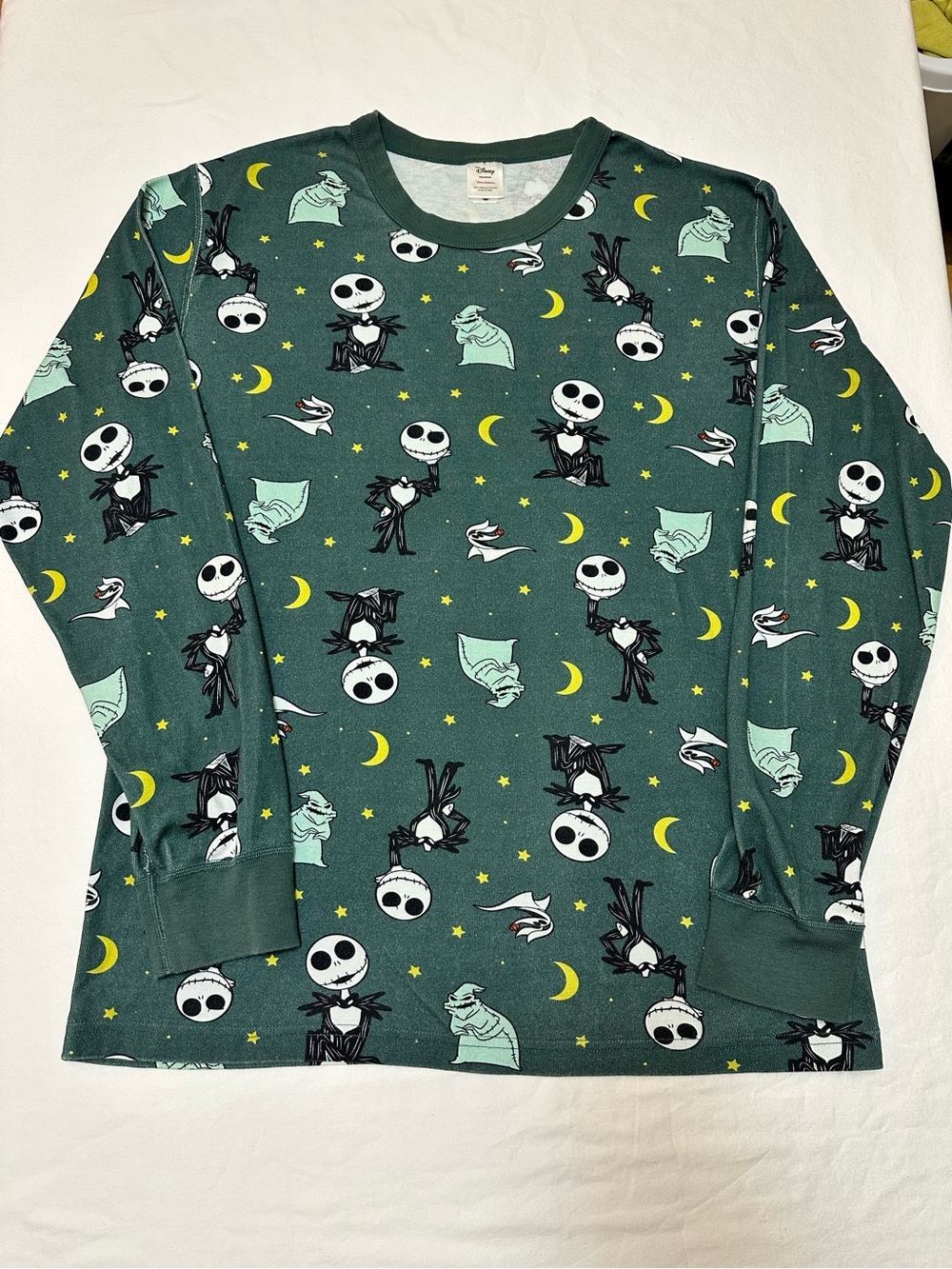 Hanna Andersson Adult Men’s Disney Nightmare Before Christmas Pajama top Large